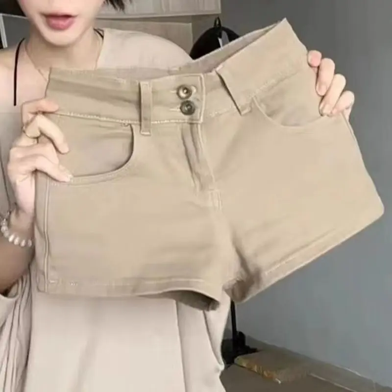 Summer Khaki Denim Shorts Buttocks High Waist Hot Pants Y2k Shorts Fashion Loose Straight Casual Korean All-Match Pockets Ladies
Summer Khaki Denim Shorts Buttocks High Waist Hot Pants Y2k Shorts Fashion Loose Straight Casual Korean All-Match Pockets Ladies