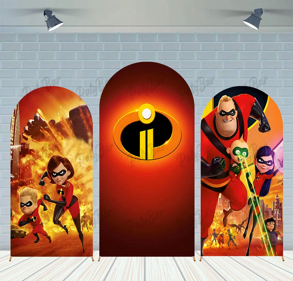 Arch Incredibles Theme Red Clothes Family Background Girl Birthday Party Backdrop Polyester Arch Banner Photography Props
Arch Incredibles Theme Red Clothes Family Background Girl Birthday Party Backdrop Polyester Arch Banner Photography Props