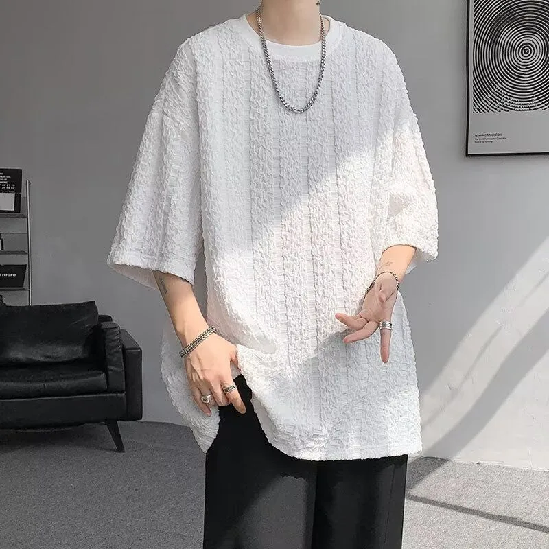 2026 Summer New Solid Half Sleeve T-shirt for Men Japanese Korean Fashion Men Casual Oversized T Shirt Loose Tops Streetwear
2026 Summer New Solid Half Sleeve T-shirt for Men Japanese Korean Fashion Men Casual Oversized T Shirt Loose Tops Streetwear