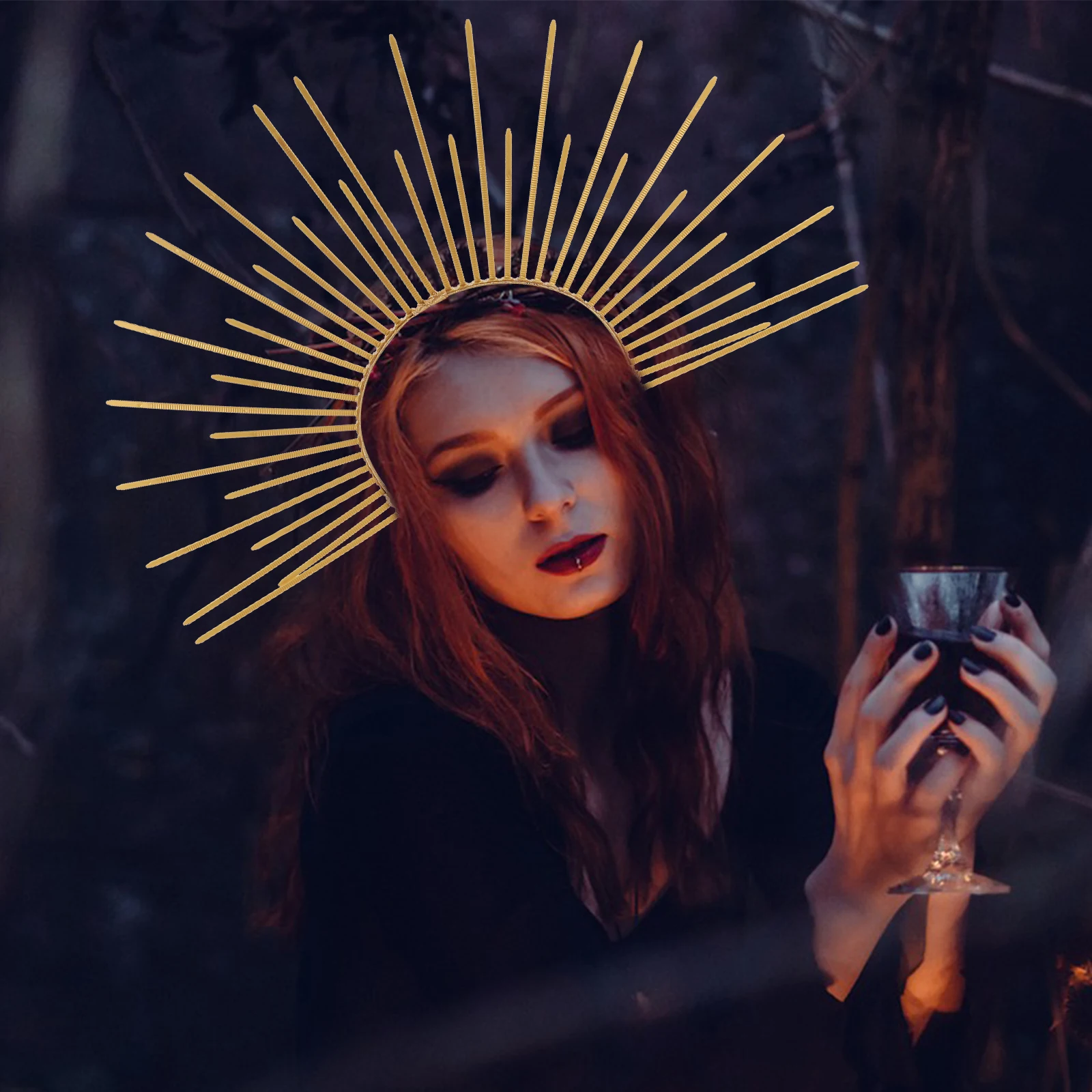 1pcs Headband Golden Circlet Halloween Women Spiked Goddess Crown Bridal Tiara Queen Tiaras Princess Crowns Wedding
1pcs Headband Golden Circlet Halloween Women Spiked Goddess Crown Bridal Tiara Queen Tiaras Princess Crowns Wedding