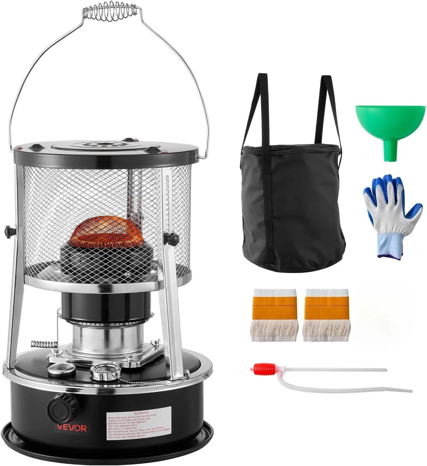 9000 BTU Portable Kerosene Heater & Stove, 2 in 1 Indoor Outdoor Heater with Adjustable,for Camping, Hunting, Cooking, Home
9000 BTU Portable Kerosene Heater & Stove, 2 in 1 Indoor Outdoor Heater with Adjustable,for Camping, Hunting, Cooking, Home