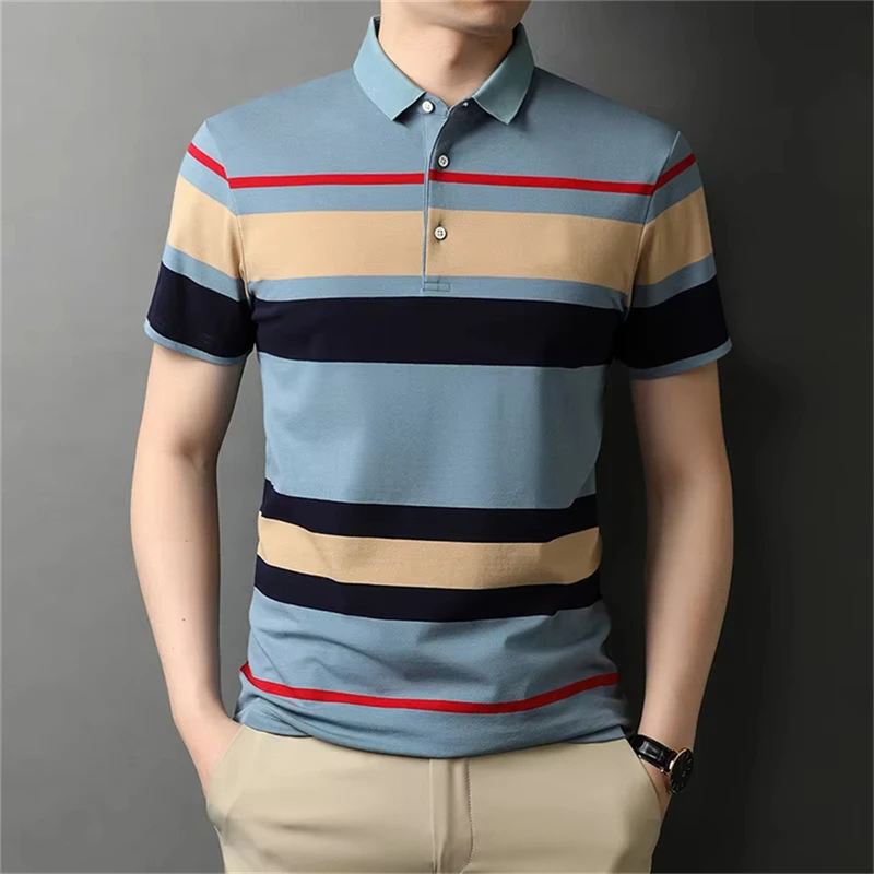 Retro Stripe Graphic Polo Shirts for Men Simple Fashion Daily Wear 3D Printed Father Polo Shirt Casual Breathable Oversized Tops
Retro Stripe Graphic Polo Shirts for Men Simple Fashion Daily Wear 3D Printed Father Polo Shirt Casual Breathable Oversized Tops
