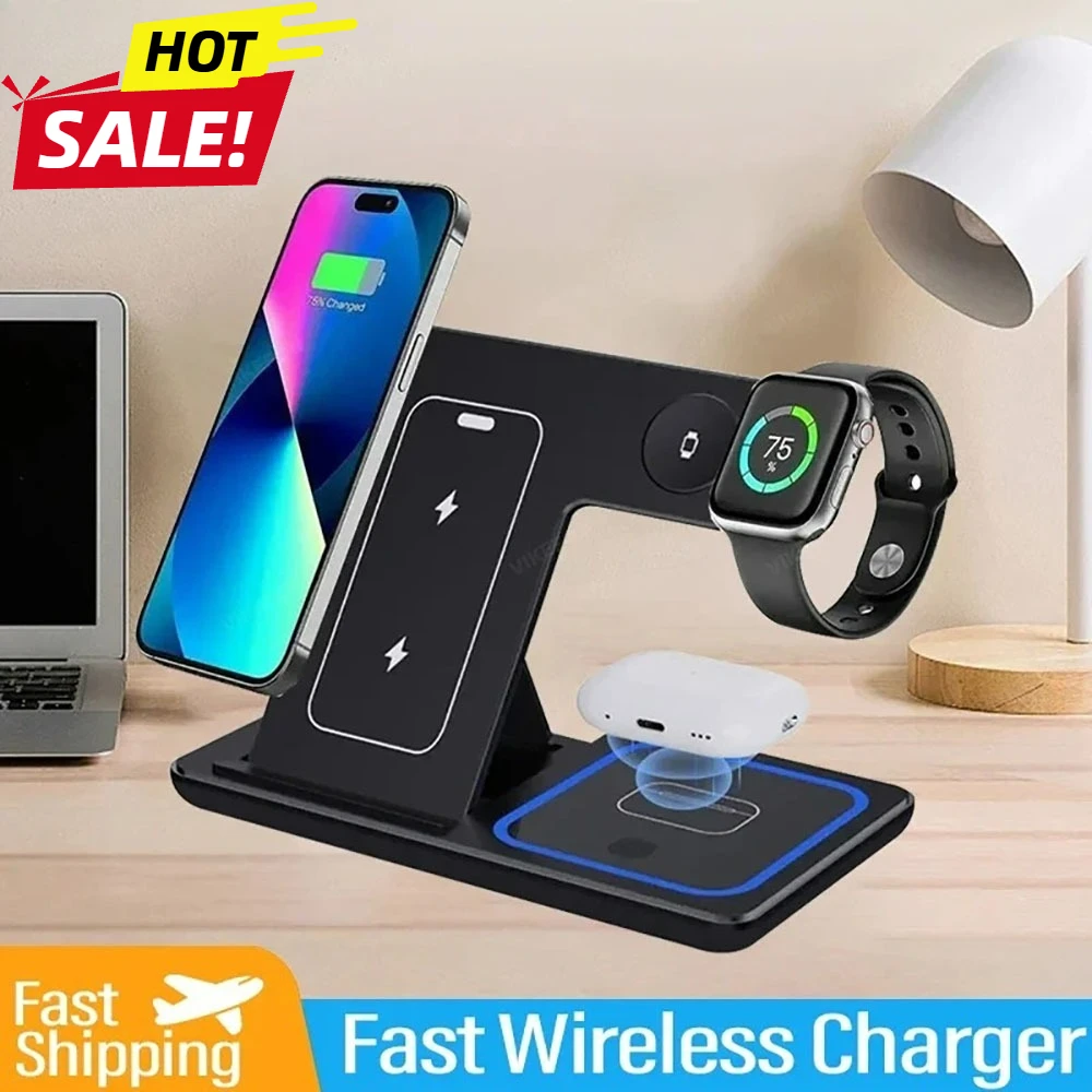 Foldable Wireless Charger 30W Wireless Charger 3 in 1 LED Stand For iPhone 16 15 Pro Max iWatch 8 7 Airpods Charge Dock Station
Foldable Wireless Charger 30W Wireless Charger 3 in 1 LED Stand For iPhone 16 15 Pro Max iWatch 8 7 Airpods Charge Dock Station