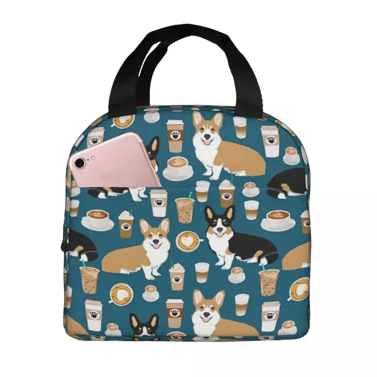 Lunch Bags for Men Women Corgi Coffees Thermal Cooler Waterproof Picnic Pet Dog Kawaii Polyester Lunch Box Food Storage Bags
Lunch Bags for Men Women Corgi Coffees Thermal Cooler Waterproof Picnic Pet Dog Kawaii Polyester Lunch Box Food Storage Bags