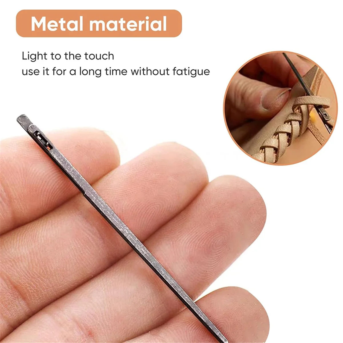 A05RP 30Pcs Sewing Leather Needle Manual Lacing Threading Single- Steel Needle Leather Craft Tool
A05RP 30Pcs Sewing Leather Needle Manual Lacing Threading Single- Steel Needle Leather Craft Tool