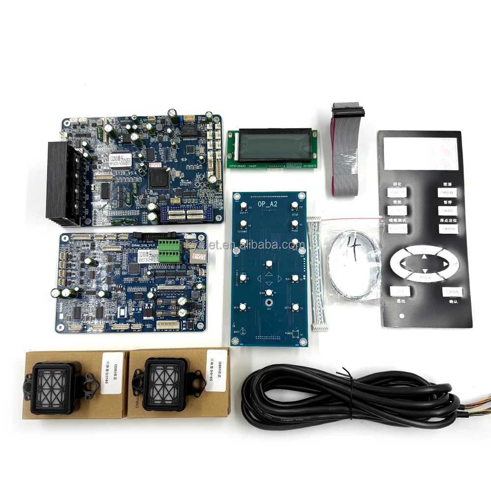 I3200 Single Head Board Kit for Ep-son Printhead Inkjet Printer Mainboard and Driver Board Set with LCD Display Control Panel