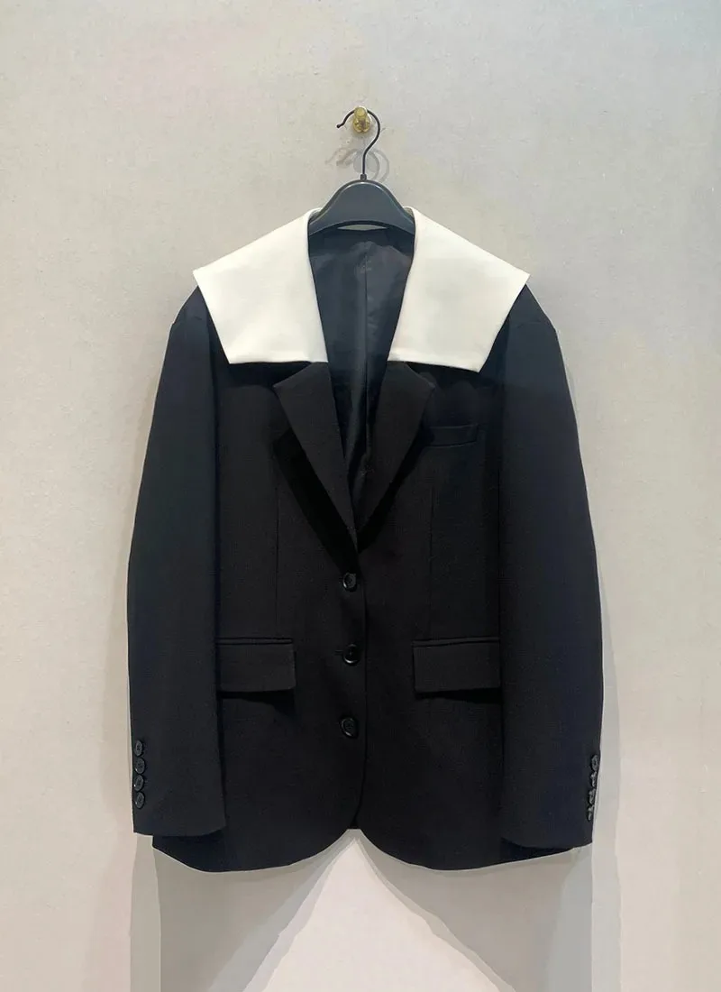 Spliced Suit Collar Outerwears Single Breasted Ropa Mujer Long Sleeve Jacket Japanese Casual Chaquetas New Women Jackets
Spliced Suit Collar Outerwears Single Breasted Ropa Mujer Long Sleeve Jacket Japanese Casual Chaquetas New Women Jackets