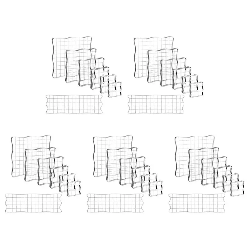 A84E-35 Pieces Clear Stamp Blocks, Acrylic Stamping Blocks Tools Set With Grid For Scrapbooking Crafts, Cards, Schedule Book
A84E-35 Pieces Clear Stamp Blocks, Acrylic Stamping Blocks Tools Set With Grid For Scrapbooking Crafts, Cards, Schedule Book