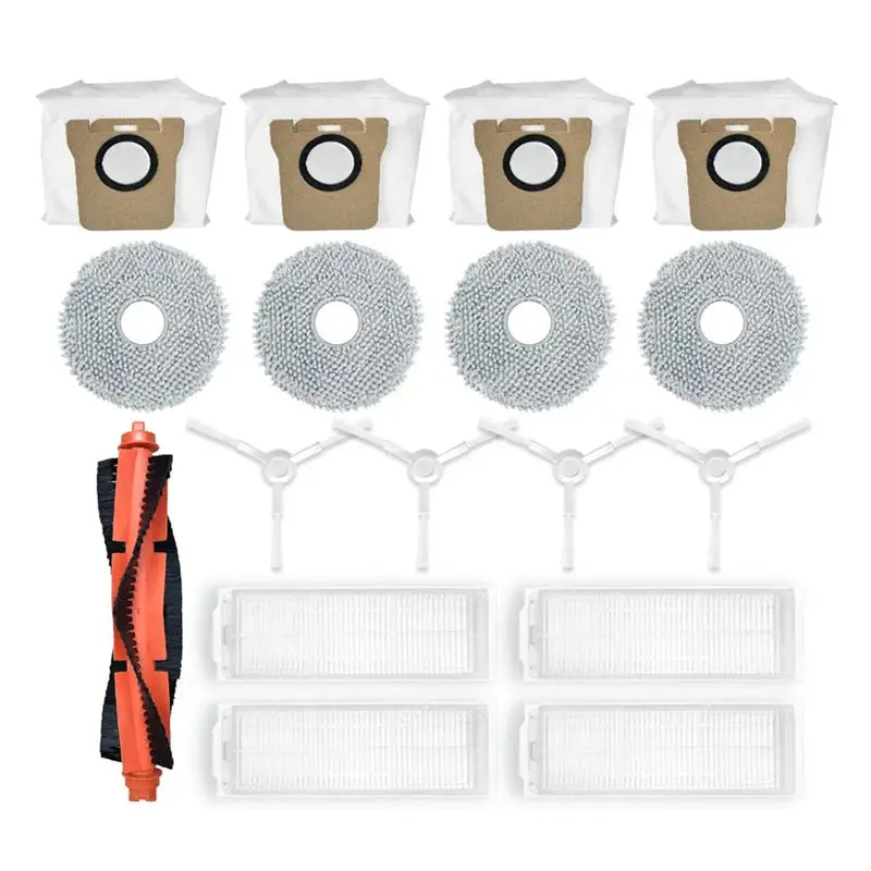 Запасные части и аксессуары AT14 для Xiaomi Mijia M30 Pro: основная и боковые щетки, салфетки для влажной уборки, мешки для сбора пыли, HEPA-фильтр
Запасные части и аксессуары AT14 для Xiaomi Mijia M30 Pro: основная и боковые щетки, салфетки для влажной уборки, мешки для сбора пыли, HEPA-фильтр