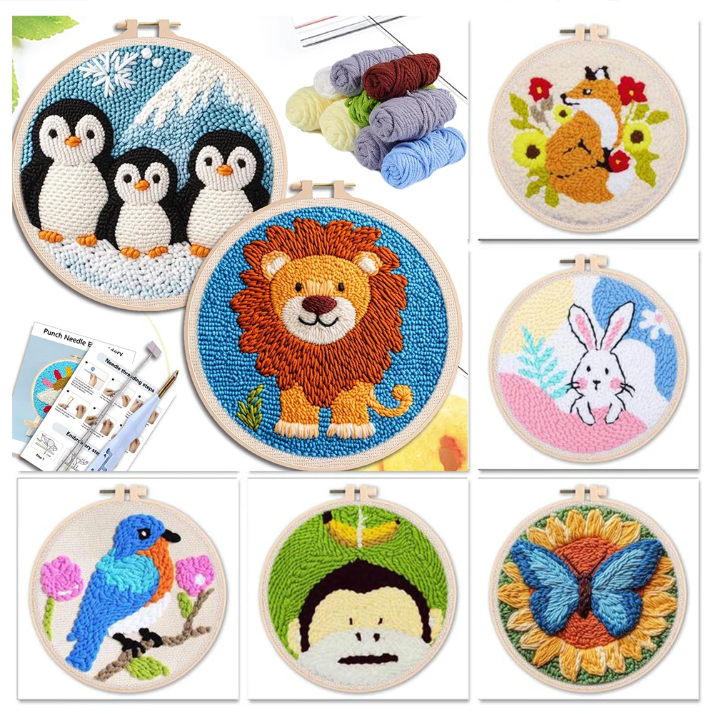 SDOYUNO Diy Punch Needle Embroidery Starter Kits For Beginner Adults Animal Handicrafts Poking DIY Needlework Wool Work Decora
SDOYUNO Diy Punch Needle Embroidery Starter Kits For Beginner Adults Animal Handicrafts Poking DIY Needlework Wool Work Decora