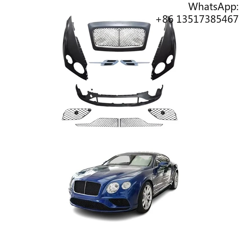 Auto Accessories Front Bumper With Grill Fender Liner for Bentley Continental GT 2012-2015 Upgrade to 2016-2018
Auto Accessories Front Bumper With Grill Fender Liner for Bentley Continental GT 2012-2015 Upgrade to 2016-2018