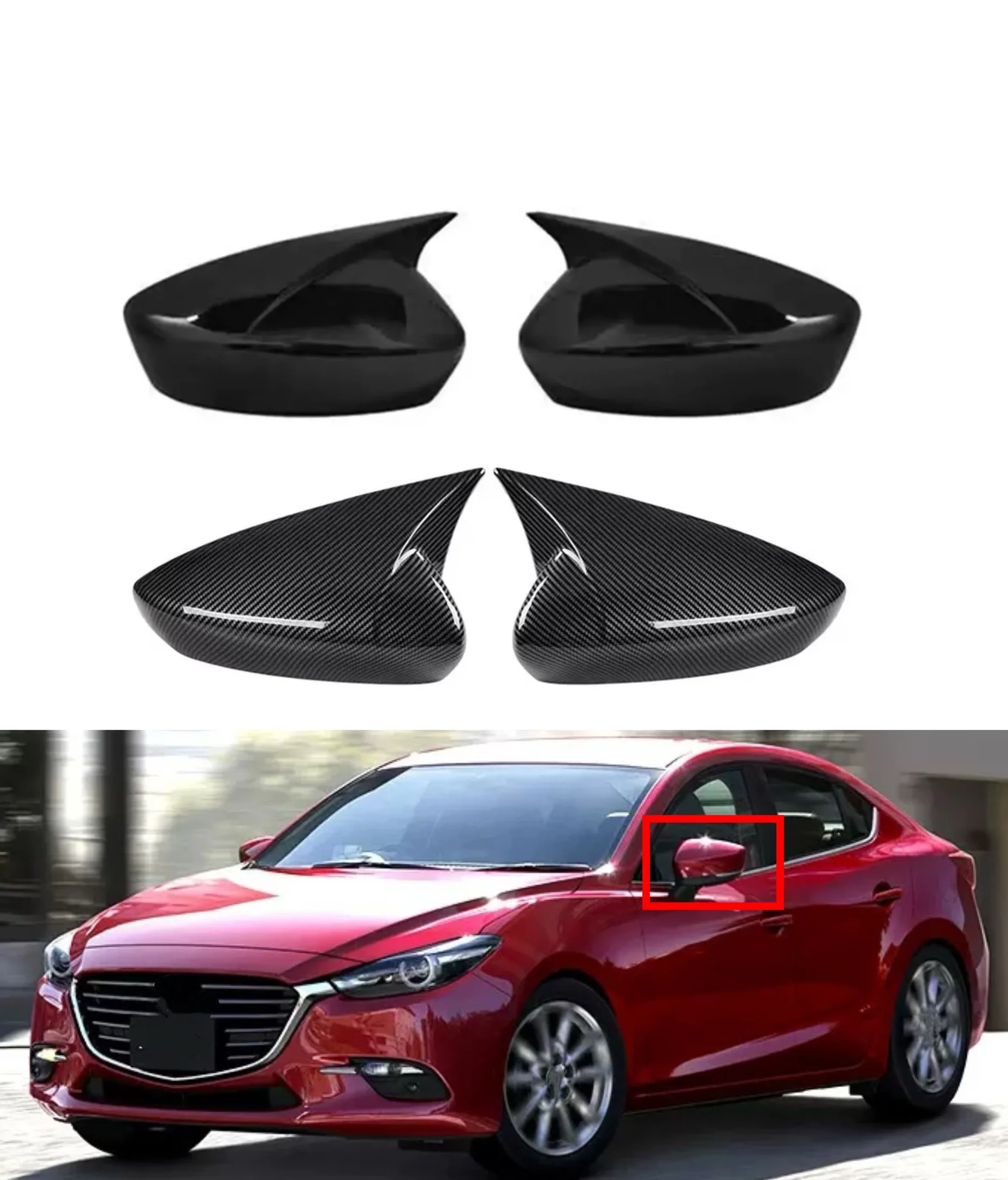 Fit For Mazda 3 Axela 2014 2015 2016 2017 2018 2019 Car Styling Rearview Mirror Cover Cap Mirror Housing Cover Rearview Cap
Fit For Mazda 3 Axela 2014 2015 2016 2017 2018 2019 Car Styling Rearview Mirror Cover Cap Mirror Housing Cover Rearview Cap