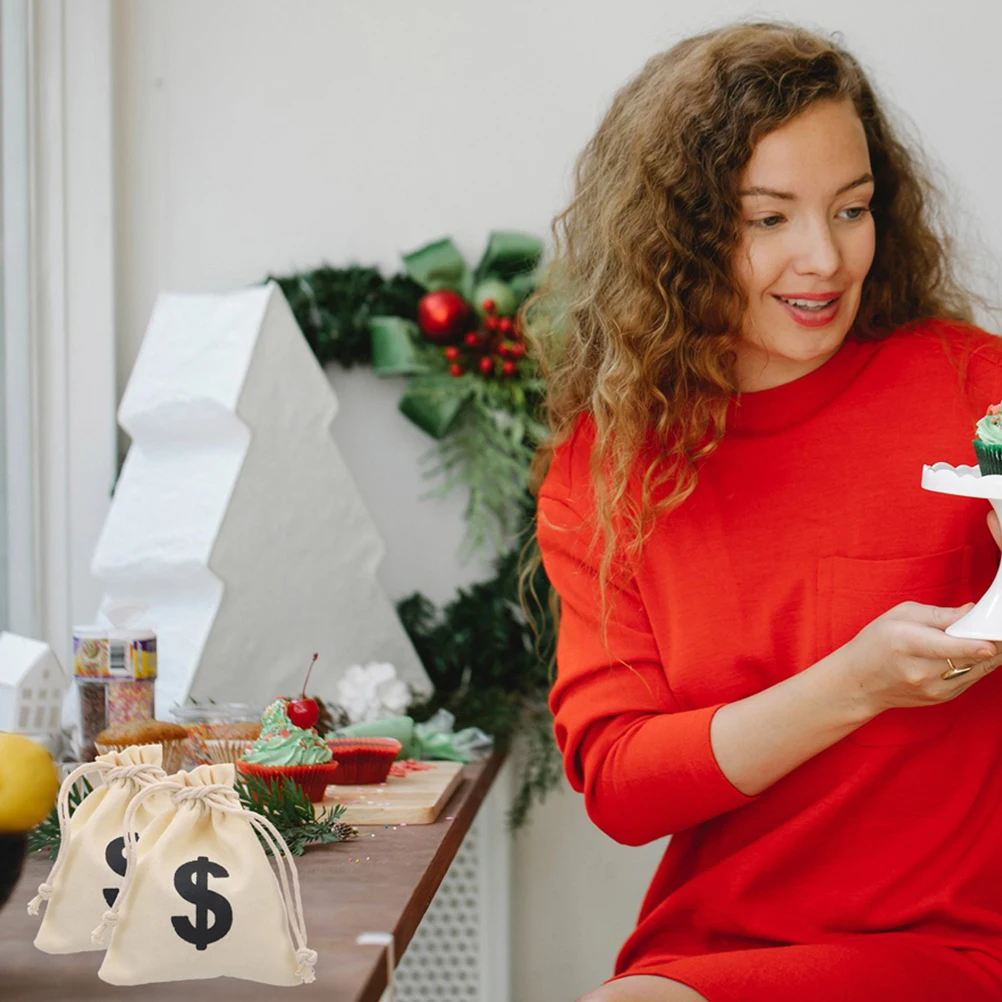 8 Pcs Currency Bags Canvas Money Drawstring Party Favor for Favors Pouches Crafts
8 Pcs Currency Bags Canvas Money Drawstring Party Favor for Favors Pouches Crafts