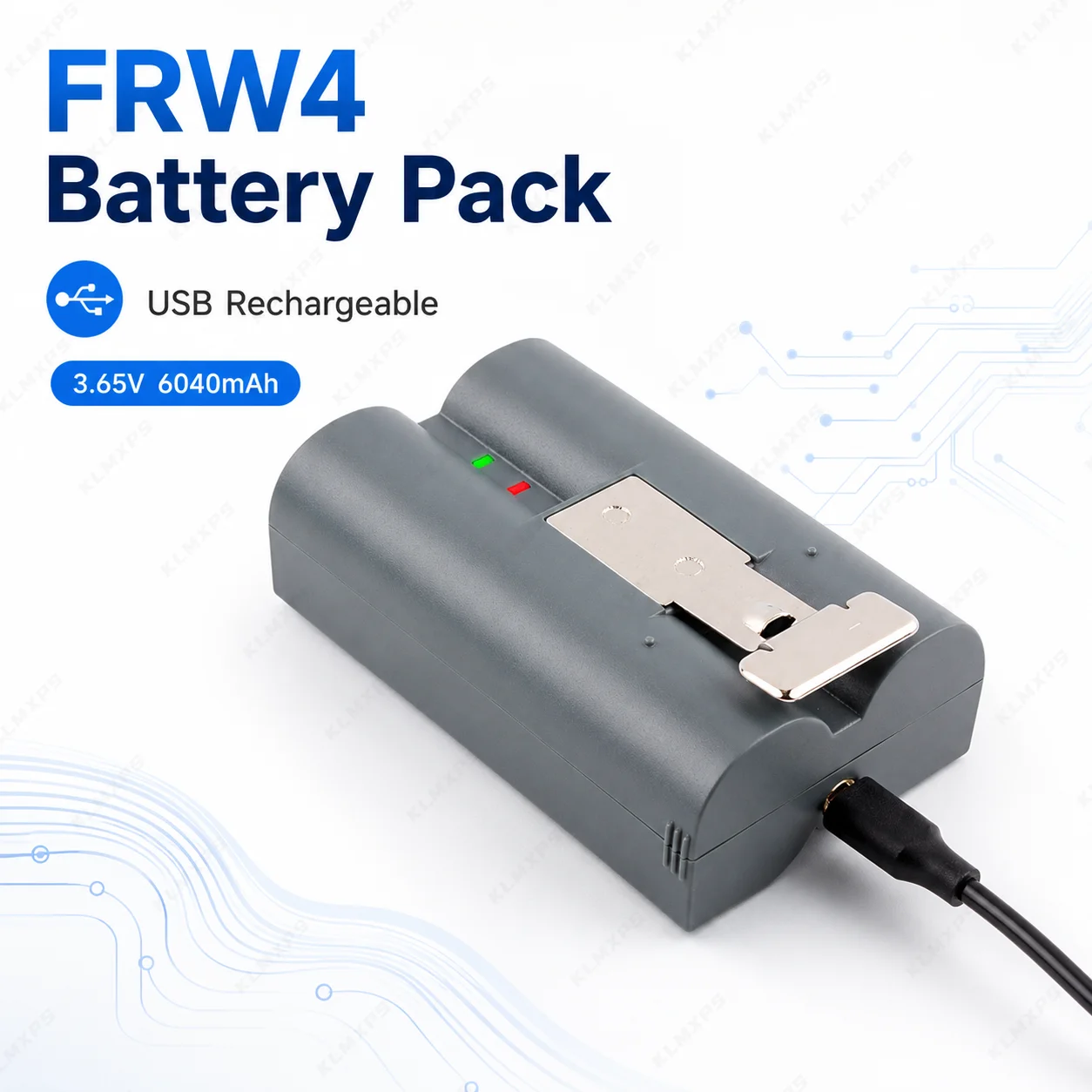 3.65V 6040mAh Rechargeable Battery Pack FRW4 Li-ion Replacement Battery with USB for Ring Camera Doorbell Devices
3.65V 6040mAh Rechargeable Battery Pack FRW4 Li-ion Replacement Battery with USB for Ring Camera Doorbell Devices