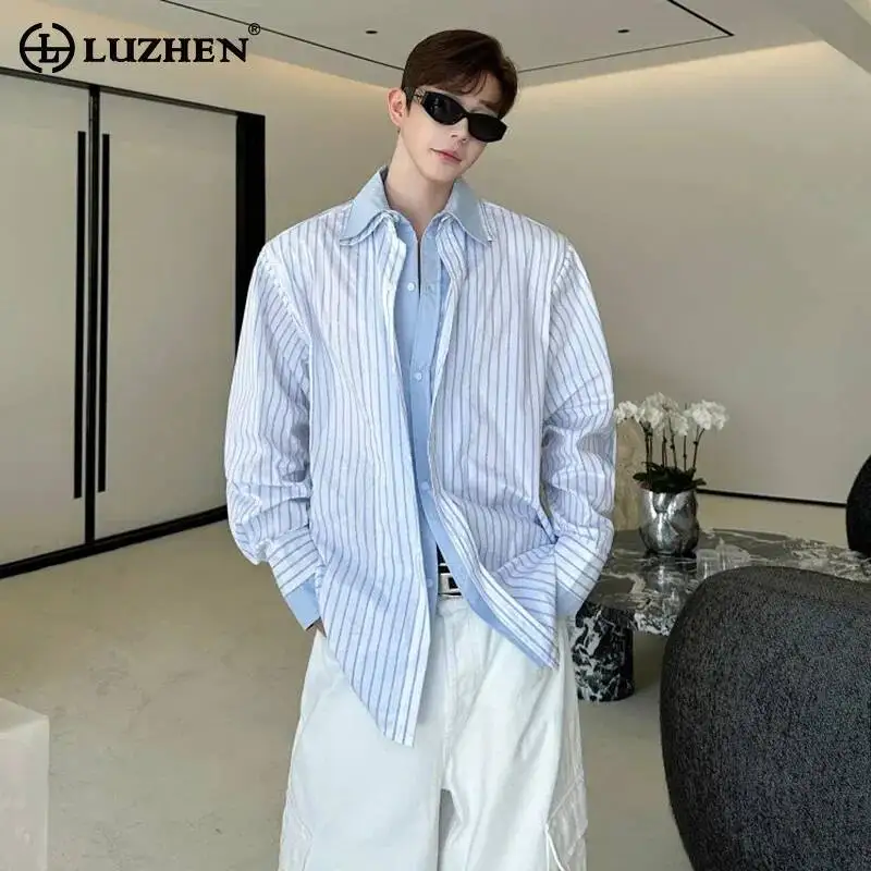 LUZHEN 2026 New Original Double Layer Fake Two Piece Design Long Sleeve Shirts Men's Handsome Elegant Casual Male Tops JY6964
LUZHEN 2026 New Original Double Layer Fake Two Piece Design Long Sleeve Shirts Men's Handsome Elegant Casual Male Tops JY6964