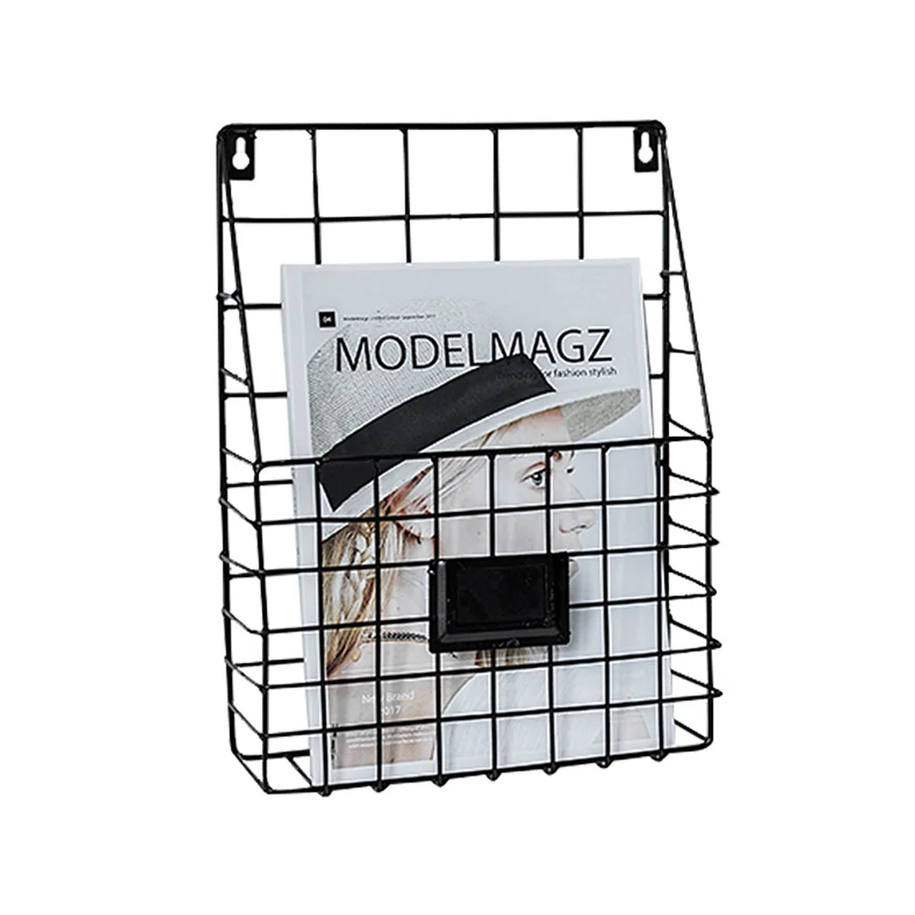 Magazine Rack Metal Book Basket Hanging Holder Newspaper Stand Wrought Iron Office
Magazine Rack Metal Book Basket Hanging Holder Newspaper Stand Wrought Iron Office
