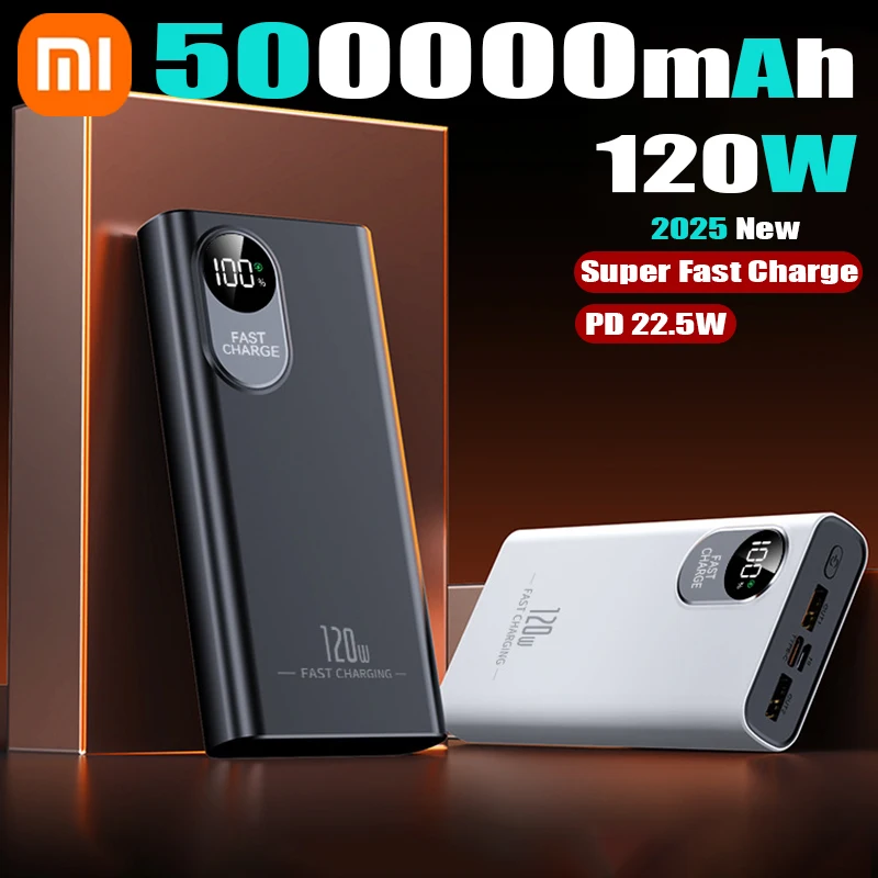 Xiaomi 50000mAh PowerBank 120W Super Fast Charging High Capacity Portable External Battery With LED Digital Display For IPhone
Xiaomi 50000mAh PowerBank 120W Super Fast Charging High Capacity Portable External Battery With LED Digital Display For IPhone