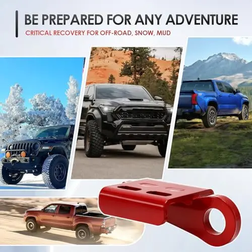 2 Red Powder-Coated Alloy Steel Heavy-Duty Front Tow Hooks For Toyota Tacoma 2024–2026 & 4Runner 2025–2026 Recovery Kit
2 Red Powder-Coated Alloy Steel Heavy-Duty Front Tow Hooks For Toyota Tacoma 2024–2026 & 4Runner 2025–2026 Recovery Kit