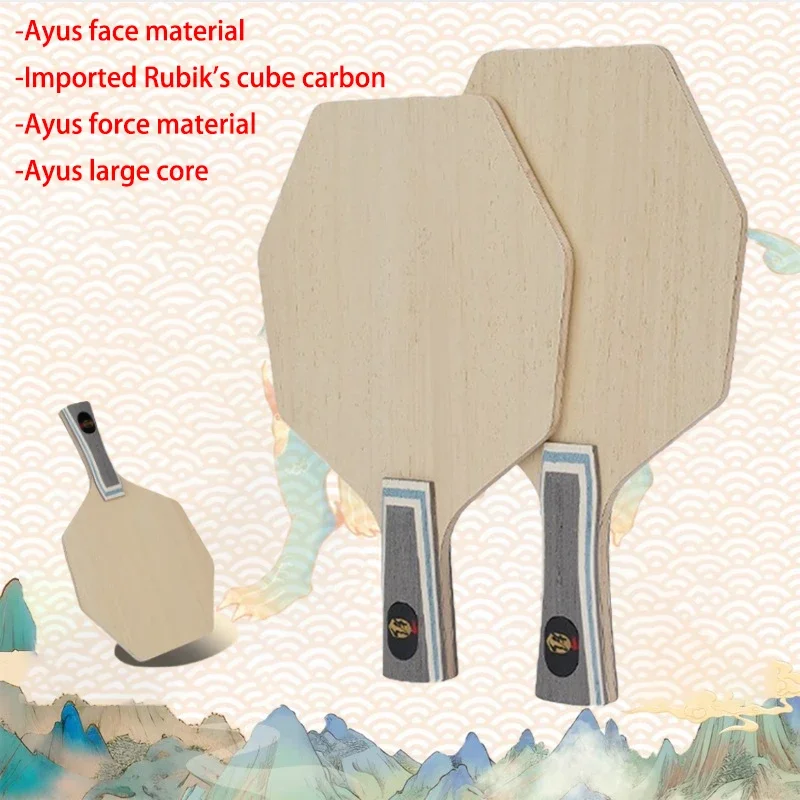 Ракетка для настольного тенниса Ayus and Rubik's Cube из углеродного волокна, шестиугольная 7-слойная горизонтальная ракетка для пинг-понга, летучая мышь, короткая длинная ручка
Ракетка для настольного тенниса Ayus and Rubik's Cube из углеродного волокна, шестиугольная 7-слойная горизонтальная ракетка для пинг-понга, летучая мышь, короткая длинная ручка