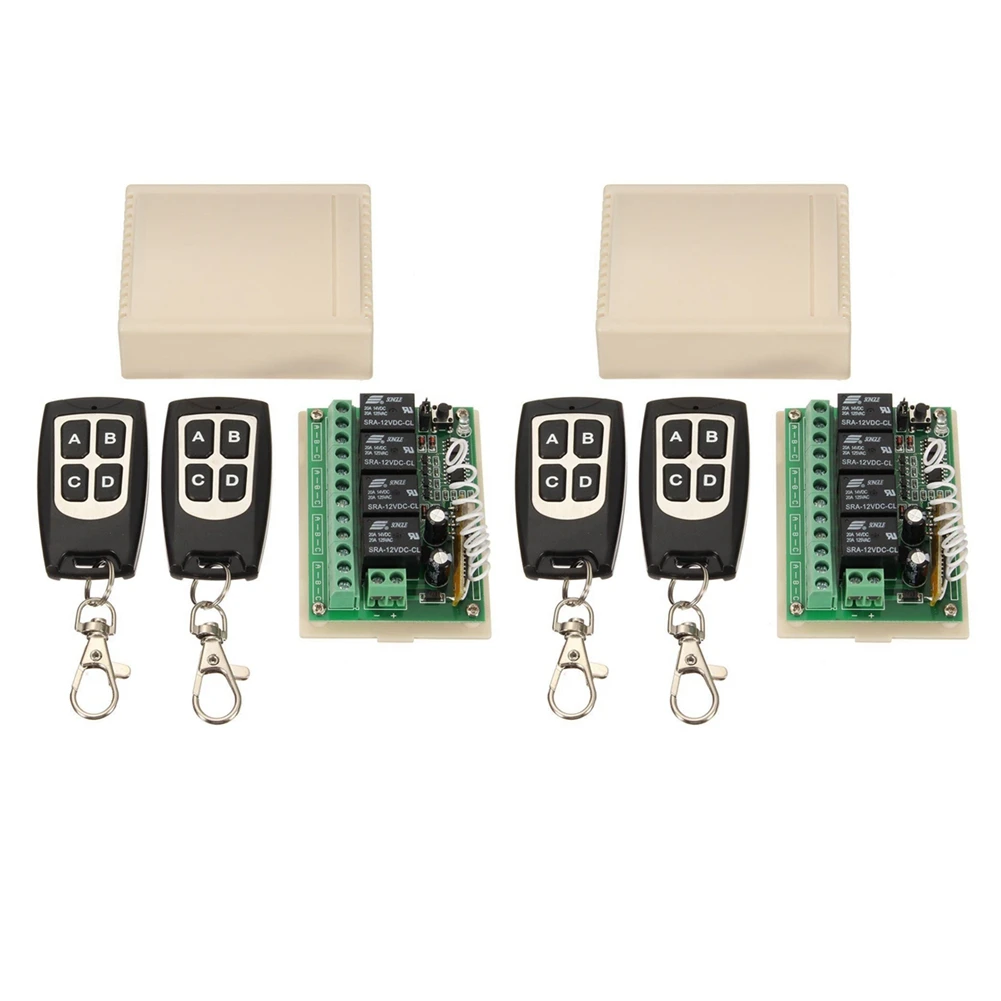 Winter Essential 12V 4CH Channel 433Mhz Wireless Remote Control Switch Integrated Circuit With 4 Transmitter DIY Replace Parts T
Winter Essential 12V 4CH Channel 433Mhz Wireless Remote Control Switch Integrated Circuit With 4 Transmitter DIY Replace Parts T
