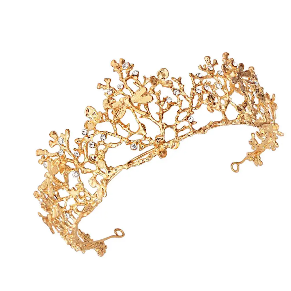 Golden Dragonfly Tiara Exquisite Rhinestone Bridal Headdress Vintage Style Lightweight Tiara Decor for Wedding Proposal Party
Golden Dragonfly Tiara Exquisite Rhinestone Bridal Headdress Vintage Style Lightweight Tiara Decor for Wedding Proposal Party