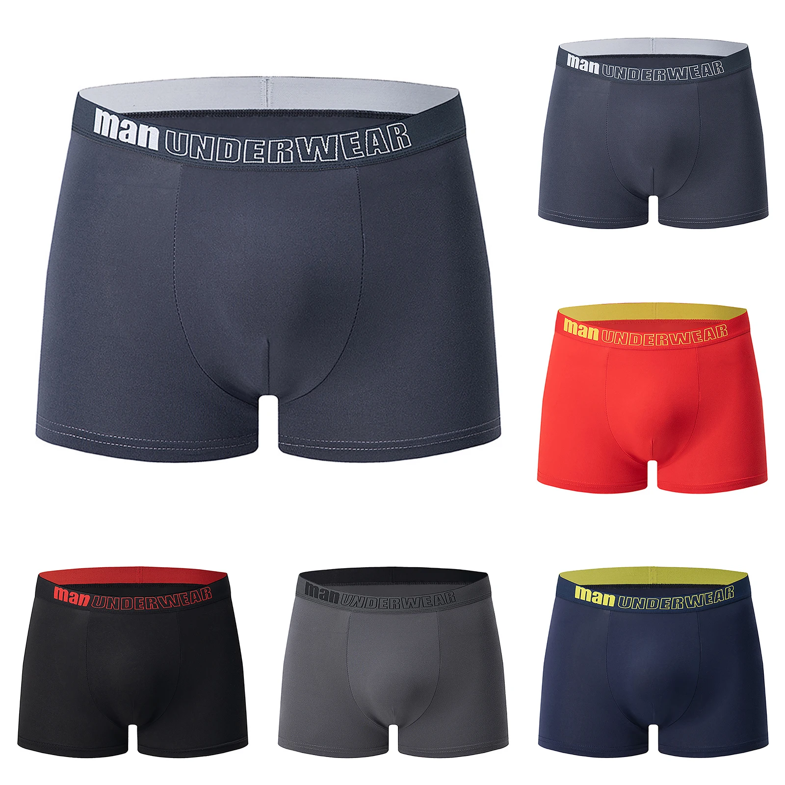 Men Multi Color Boxer Briefs Athletic Letter Waistband Underwear Casual Stretchy Mid Waist Trunks Solid Elastic Sports Short
Men Multi Color Boxer Briefs Athletic Letter Waistband Underwear Casual Stretchy Mid Waist Trunks Solid Elastic Sports Short