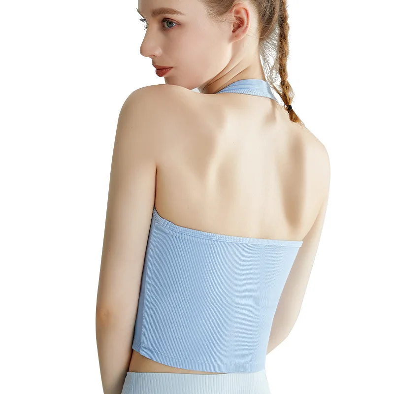 One Piece Neck Hanging Yoga Vest with Chest Cushion Long, Medium Strength, Shock-absorbing, Gathered Thread Sports Bra for Women
One Piece Neck Hanging Yoga Vest with Chest Cushion Long, Medium Strength, Shock-absorbing, Gathered Thread Sports Bra for Women