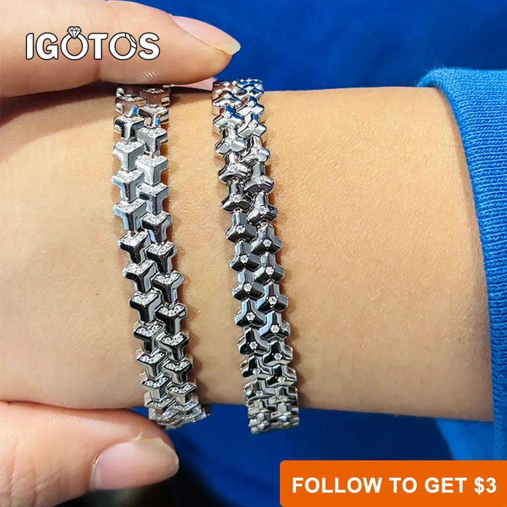 IGOTOS Hip Hop Moissanite Tennis Bracelet for Women Pass Diamond Test 925 Sterling Silver Men Cuban Link Bracelet Fine Jewelry
IGOTOS Hip Hop Moissanite Tennis Bracelet for Women Pass Diamond Test 925 Sterling Silver Men Cuban Link Bracelet Fine Jewelry