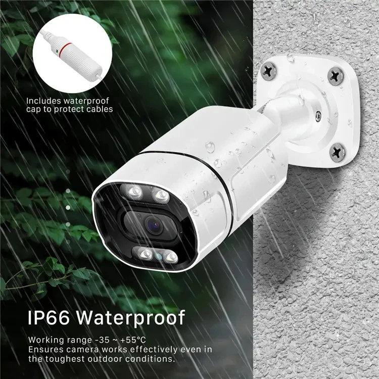 8MP POE IP Camera Waterproof Color Night Network Cam 24/7 Recording For Home Office Indoor Security Protection
8MP POE IP Camera Waterproof Color Night Network Cam 24/7 Recording For Home Office Indoor Security Protection