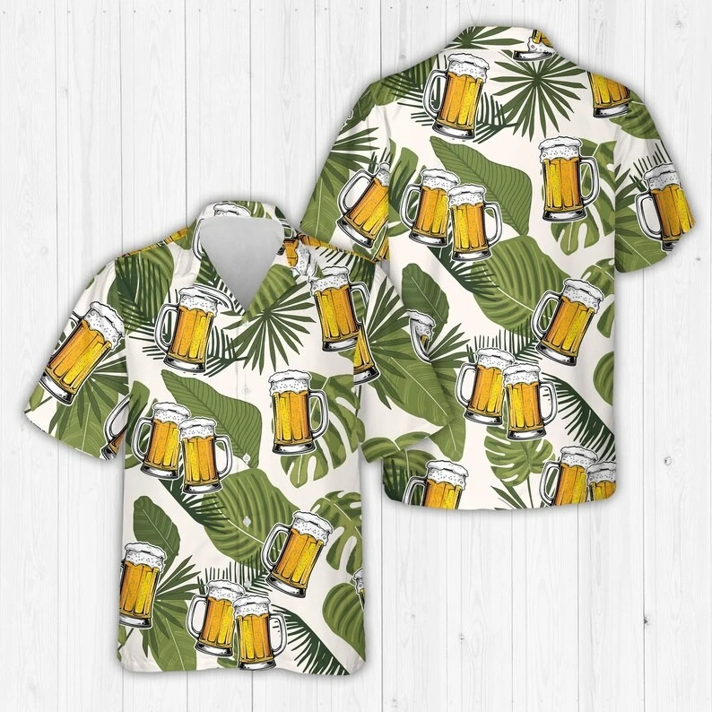 Men's Summer Tropical Beer Cup Hawaiian Shirt Flower Palm Tree Beer Day Button Shirt Beach Party Large Loose Quick Dry
Men's Summer Tropical Beer Cup Hawaiian Shirt Flower Palm Tree Beer Day Button Shirt Beach Party Large Loose Quick Dry