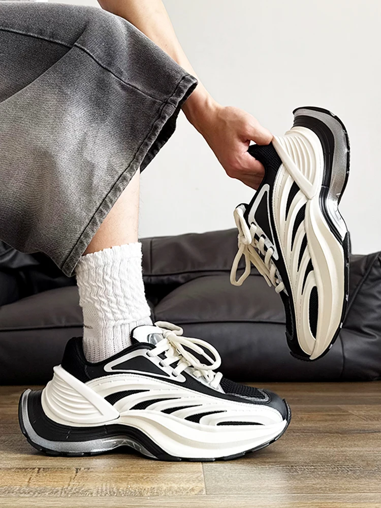 Дышащие спортивные кроссовки Me Sports oes Thi Bot Dad Sneakers, универсальные повседневные туфли на платформе, увеличивающие рост, X Pulse Mecha Couple
Дышащие спортивные кроссовки Me Sports oes Thi Bot Dad Sneakers, универсальные повседневные туфли на платформе, увеличивающие рост, X Pulse Mecha Couple