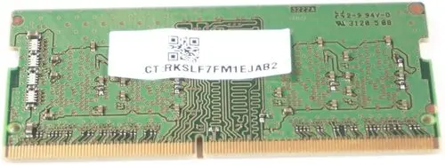 Micron MTA4ATF1G64HZ-3G2E2 8 GB Memory Module - DDR4 - 3200 MHz - 260-Pin - SODIMM - 12 Volts - Used-Like New
Micron MTA4ATF1G64HZ-3G2E2 8 GB Memory Module - DDR4 - 3200 MHz - 260-Pin - SODIMM - 12 Volts - Used-Like New
