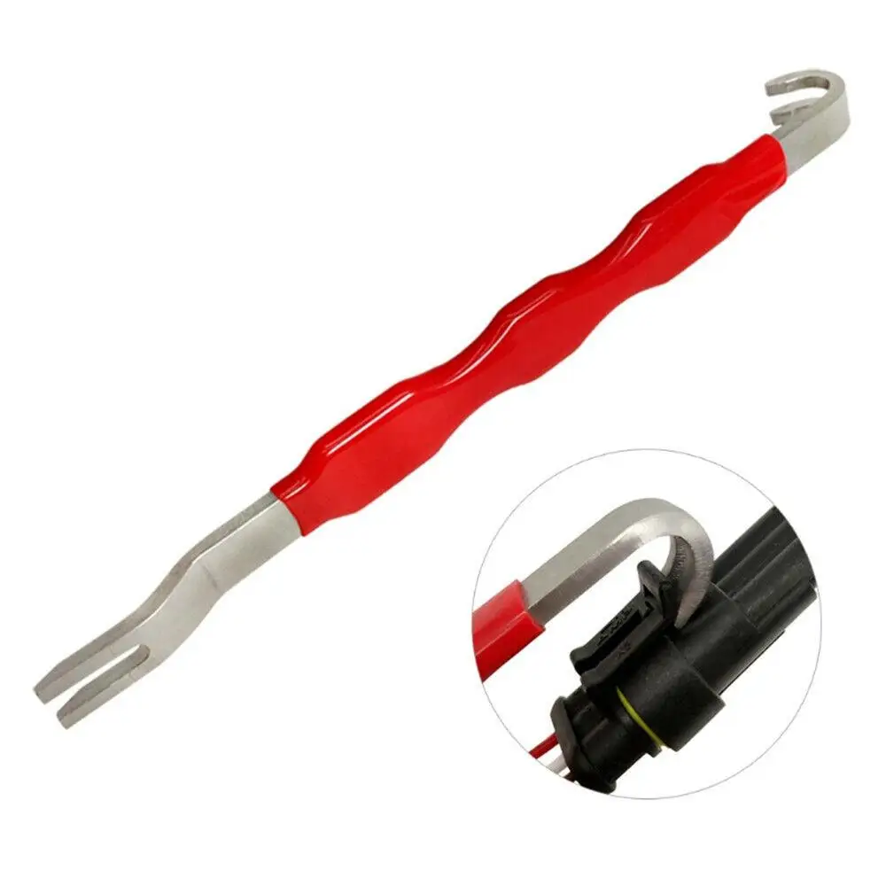 Automotive electrical terminal connector removal tool Automotive wiring harness plug separation Crowbar power cut pliers
Automotive electrical terminal connector removal tool Automotive wiring harness plug separation Crowbar power cut pliers