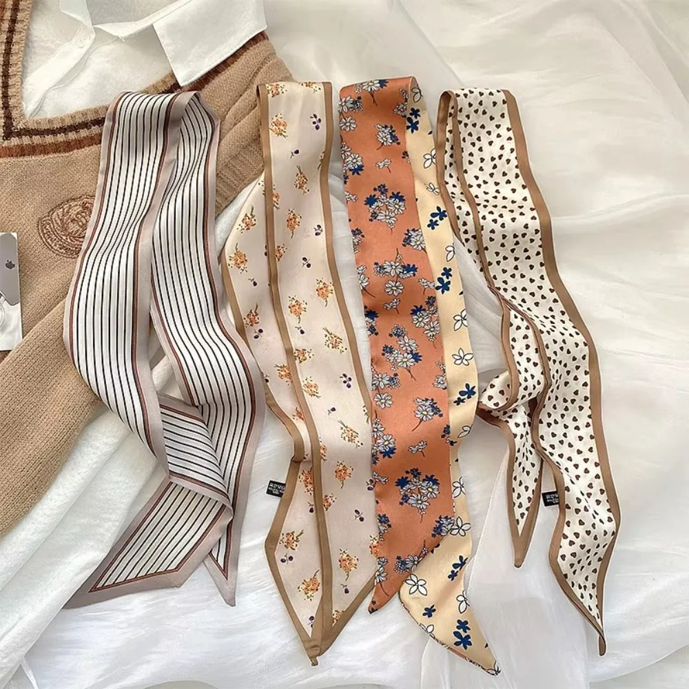 1/4pcs Silk Feel Skinny Silk Scarf Foulard Ribbon Scarves Hair Accessories HairBand Headscarves Bag Wrist Bandana Women Spring
1/4pcs Silk Feel Skinny Silk Scarf Foulard Ribbon Scarves Hair Accessories HairBand Headscarves Bag Wrist Bandana Women Spring
