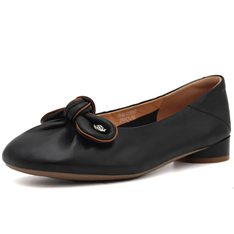 Aokang Women's Casual Knot Leather Single oes Spring Autumn Seasonal Discounted Sle Bla Size 39 Slip-On
Aokang Women's Casual Knot Leather Single oes Spring Autumn Seasonal Discounted Sle Bla Size 39 Slip-On