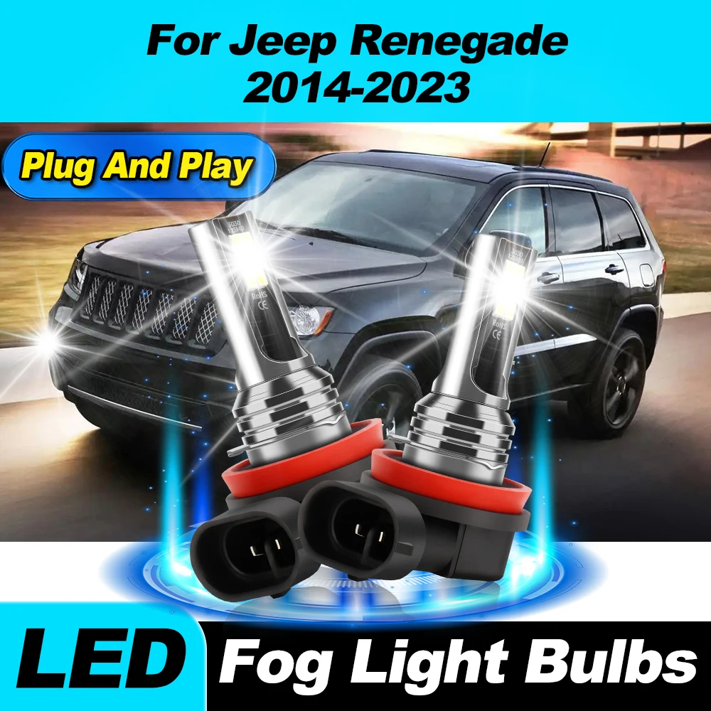 60W H11 LED Fog Lamps Bulbs 20000LM Super Bright Car Fog Lights 12V 6000K For Jeep Renegade 2014-2018 2019 2020 2021 2022 2023
60W H11 LED Fog Lamps Bulbs 20000LM Super Bright Car Fog Lights 12V 6000K For Jeep Renegade 2014-2018 2019 2020 2021 2022 2023