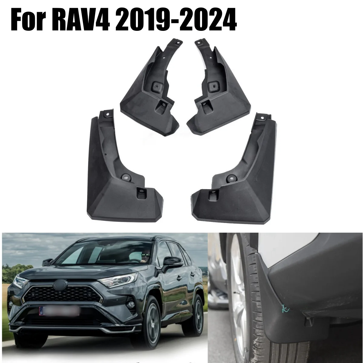 For Toyota RAV4 2019-2024 Splash Guard Mud Flaps Guard Mudapron Fender 4PCS
For Toyota RAV4 2019-2024 Splash Guard Mud Flaps Guard Mudapron Fender 4PCS