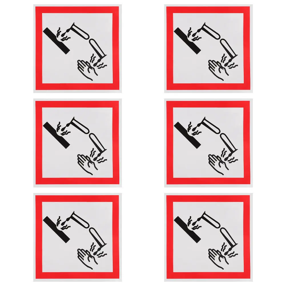 6Pcs Corrosive Safety Label Sticker Decals Self Adhesive Caution Signs for Hazmat Corrosion Material Chemical Warning Labels
6Pcs Corrosive Safety Label Sticker Decals Self Adhesive Caution Signs for Hazmat Corrosion Material Chemical Warning Labels