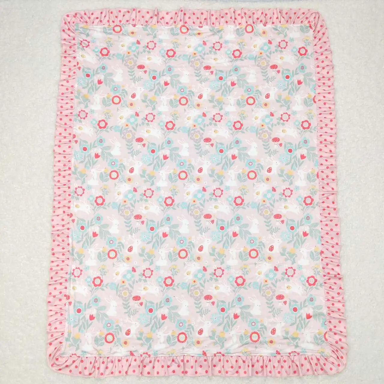 Wholesale hot sale classic children's boys and girls newborn cartoon blanket Flower bunny pink baby blanket baby High quality
Wholesale hot sale classic children's boys and girls newborn cartoon blanket Flower bunny pink baby blanket baby High quality