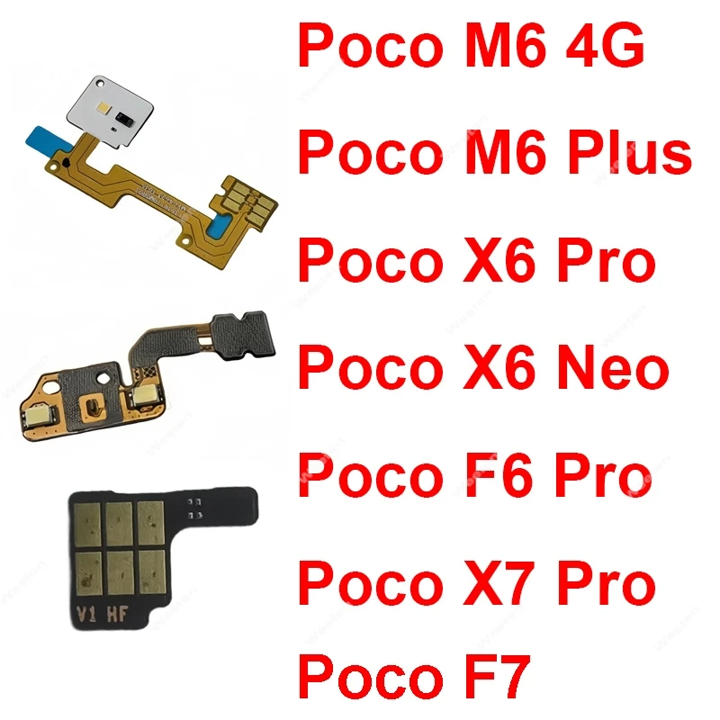 Оригинальный гибкий кабель датчика приближения для Xiaomi Poco M6 X6 X7 F6 F7 Plus Pro Neo 4G, детали гибкой ленты датчика приближения света
Оригинальный гибкий кабель датчика приближения для Xiaomi Poco M6 X6 X7 F6 F7 Plus Pro Neo 4G, детали гибкой ленты датчика приближения света