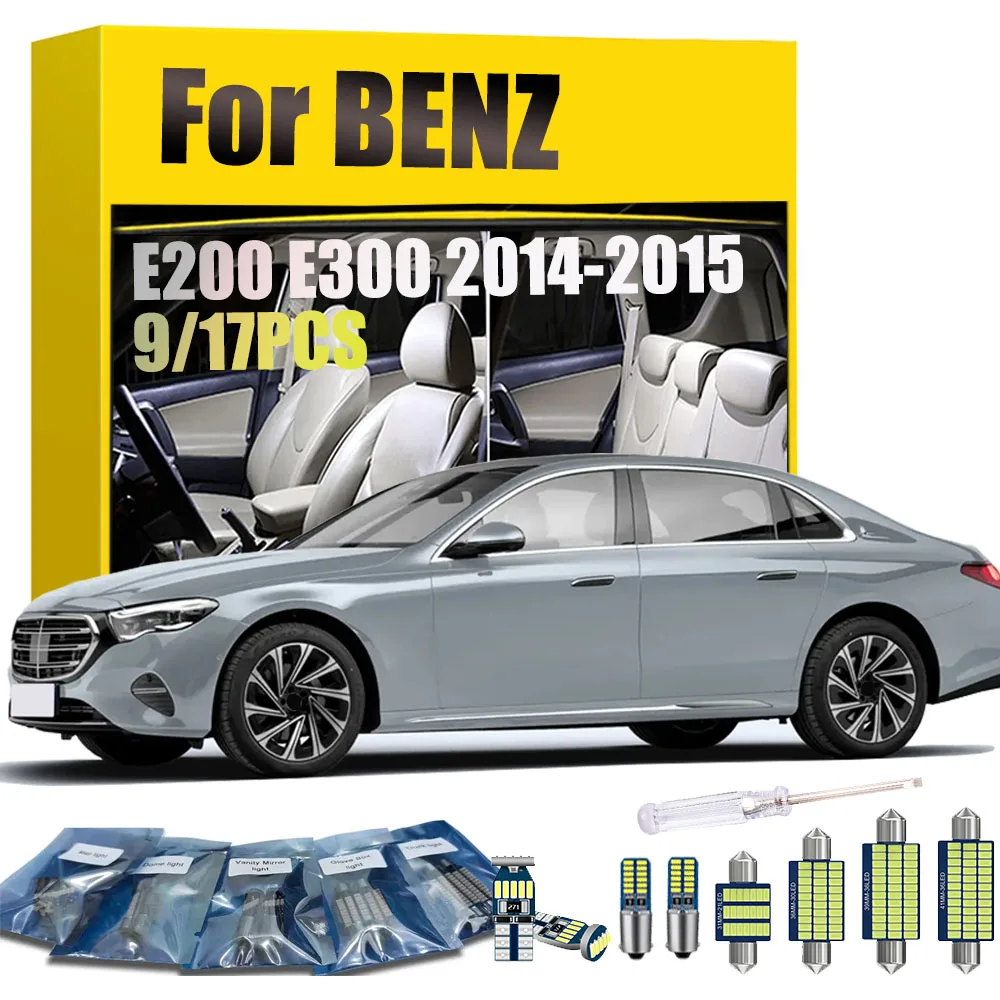 9/17PCS Car Interior Dome Light for BENZ E200 E300 2014 2005 2006 2007 2008 2009 2010 2011 2012 2013 2014 2015 Trunk Bulb Kit
9/17PCS Car Interior Dome Light for BENZ E200 E300 2014 2005 2006 2007 2008 2009 2010 2011 2012 2013 2014 2015 Trunk Bulb Kit