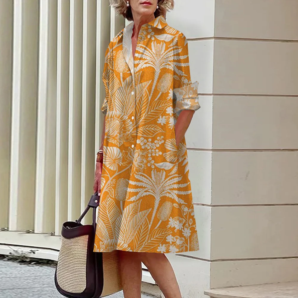 Summer Women's Dress Daily Commute Holiday Casual Fashion Women's Dress French Oil Painting Style Printed Women's Shirt Dress
Summer Women's Dress Daily Commute Holiday Casual Fashion Women's Dress French Oil Painting Style Printed Women's Shirt Dress