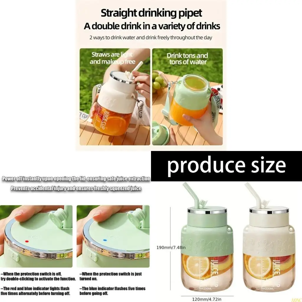 A0NC Small Juicing Machine Juice Making Bottle Fruit Juicing Device Juices Maker Multipurpose Suitable for Making Beverage
A0NC Small Juicing Machine Juice Making Bottle Fruit Juicing Device Juices Maker Multipurpose Suitable for Making Beverage