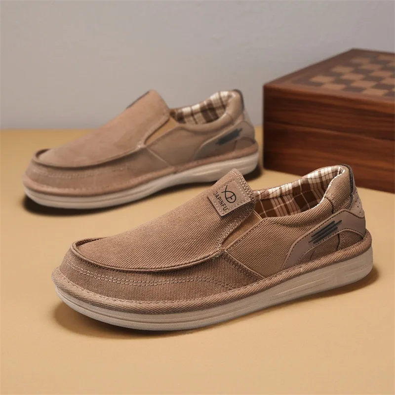 Men's 2026 New Breathable Canvas Slip-On Loafers Lightweight Soft Sole Casual Student Dad Shoes Low Top Flat Walking Sneakers
Men's 2026 New Breathable Canvas Slip-On Loafers Lightweight Soft Sole Casual Student Dad Shoes Low Top Flat Walking Sneakers