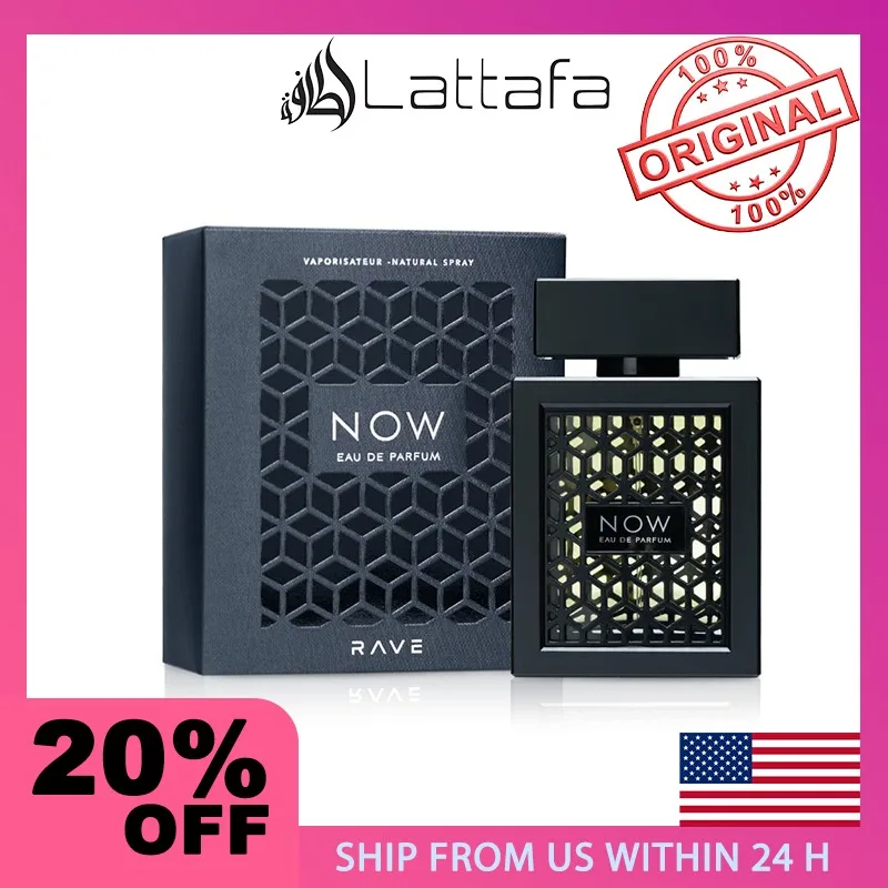 Lattafa Rave Now for Men Eau De Parfum Spray Arab Brand Perfume 3.4 Ounce Woody Aromatic Fragrance for Men
Lattafa Rave Now for Men Eau De Parfum Spray Arab Brand Perfume 3.4 Ounce Woody Aromatic Fragrance for Men