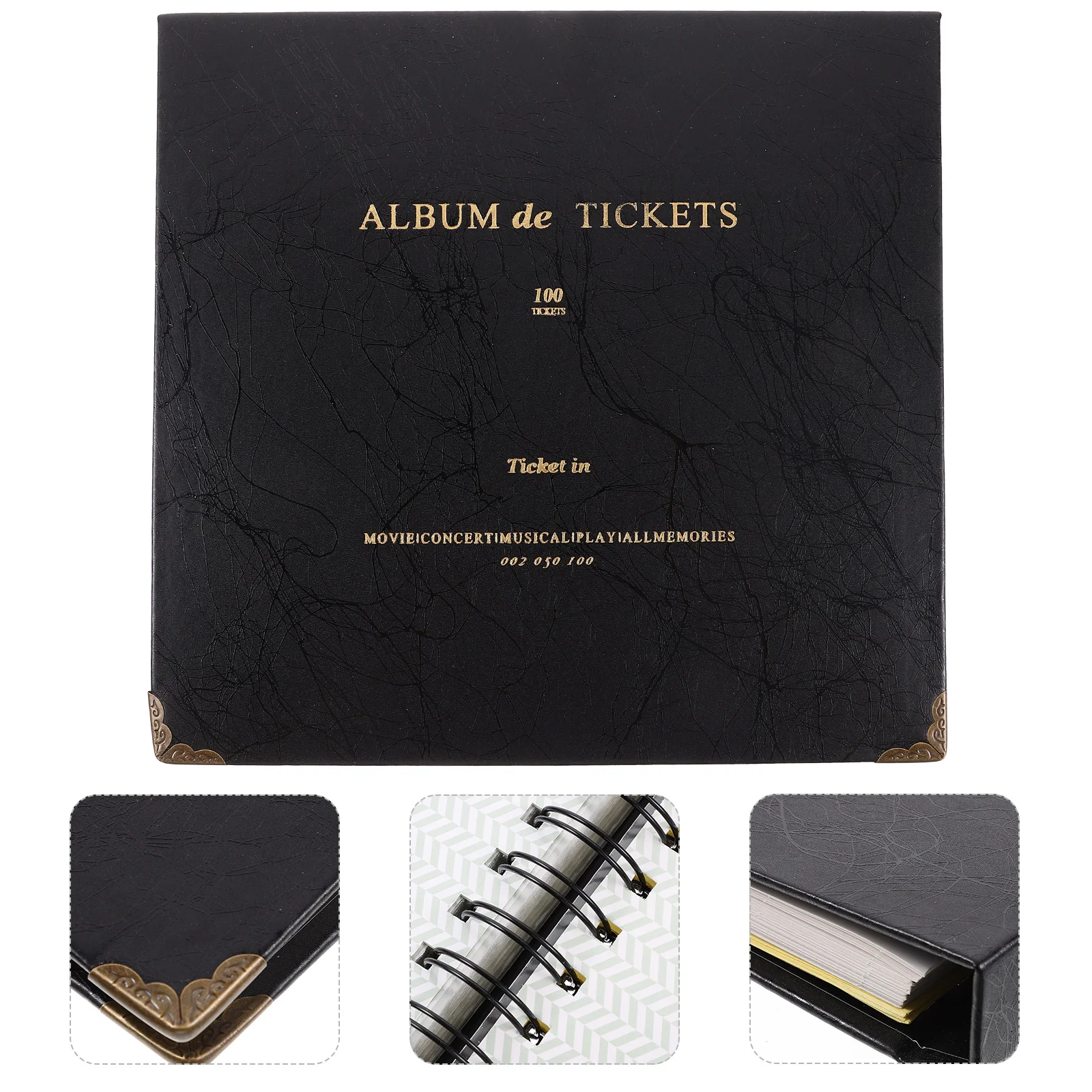 Loose Leaf Album Note Storage Book Tickets Cards Holder Booklet Black Travel Photo
Loose Leaf Album Note Storage Book Tickets Cards Holder Booklet Black Travel Photo