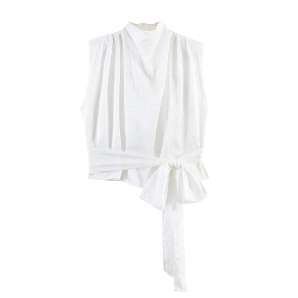 Stylish Satin Women’s Top Long Ribbon Bow Decor Sleeveless Top Chic Graceful Summer Blouse Spring Summer
Stylish Satin Women’s Top Long Ribbon Bow Decor Sleeveless Top Chic Graceful Summer Blouse Spring Summer