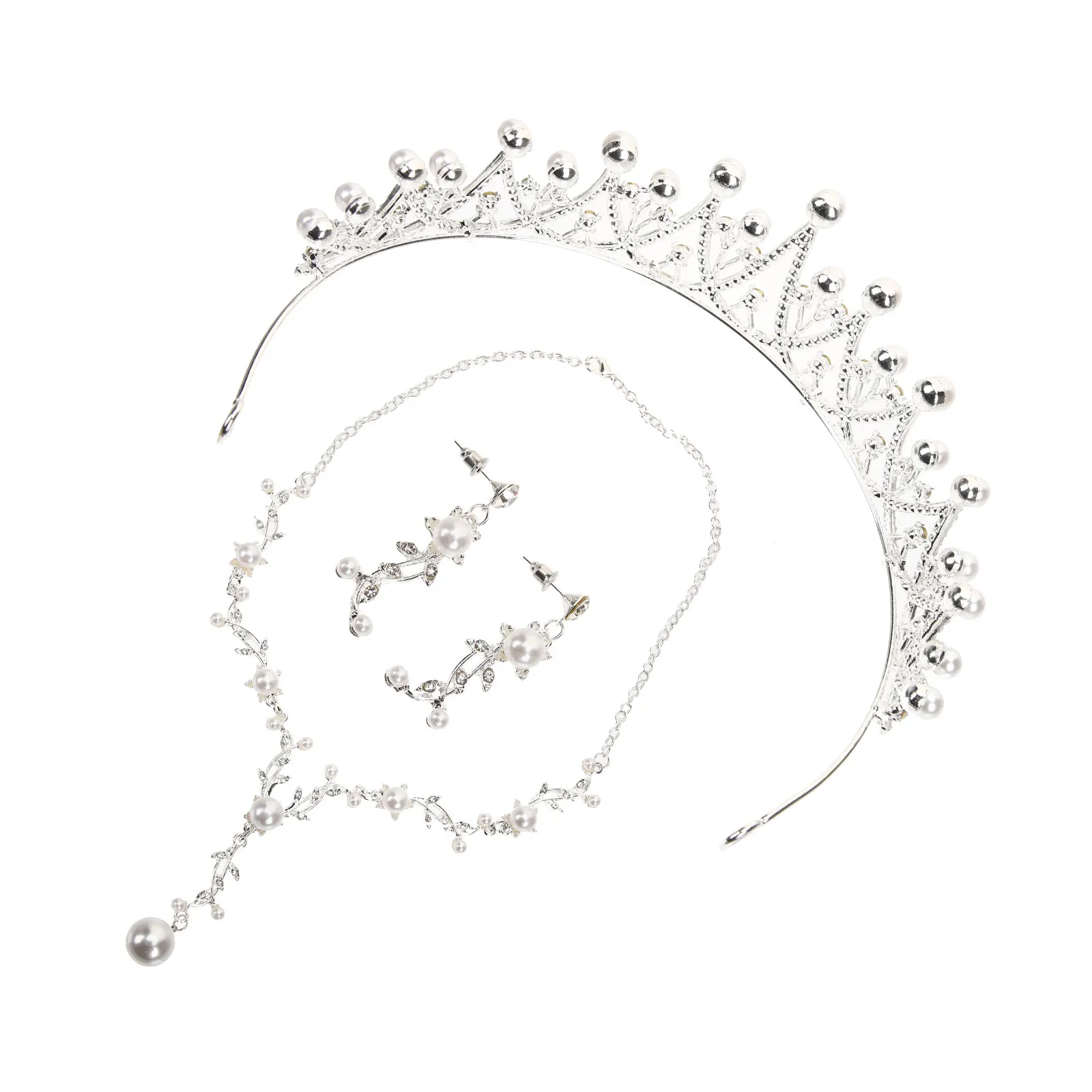 Crown Necklace Set Wedding Bridal Alloy Earrings Headpieces Jewelry Tiaras for Bride Banquet Accessories Bright Luster Durable
Crown Necklace Set Wedding Bridal Alloy Earrings Headpieces Jewelry Tiaras for Bride Banquet Accessories Bright Luster Durable