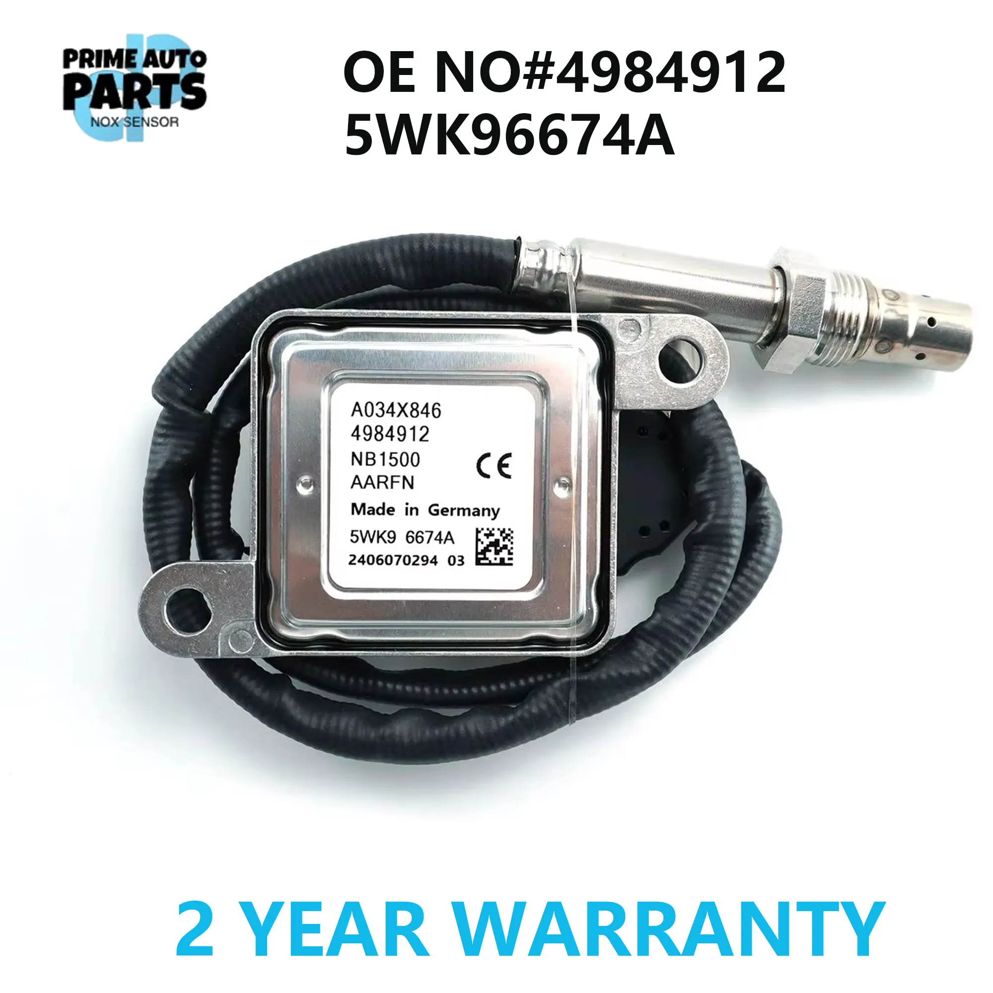4984912 NOX Sensor 5WK96674A 5WK9 6674A Nitrogen Oxide Sensor 12V 2013-18 11.9L 15L ISX15 Freightliner Kenworth For CUMMINS
4984912 NOX Sensor 5WK96674A 5WK9 6674A Nitrogen Oxide Sensor 12V 2013-18 11.9L 15L ISX15 Freightliner Kenworth For CUMMINS
