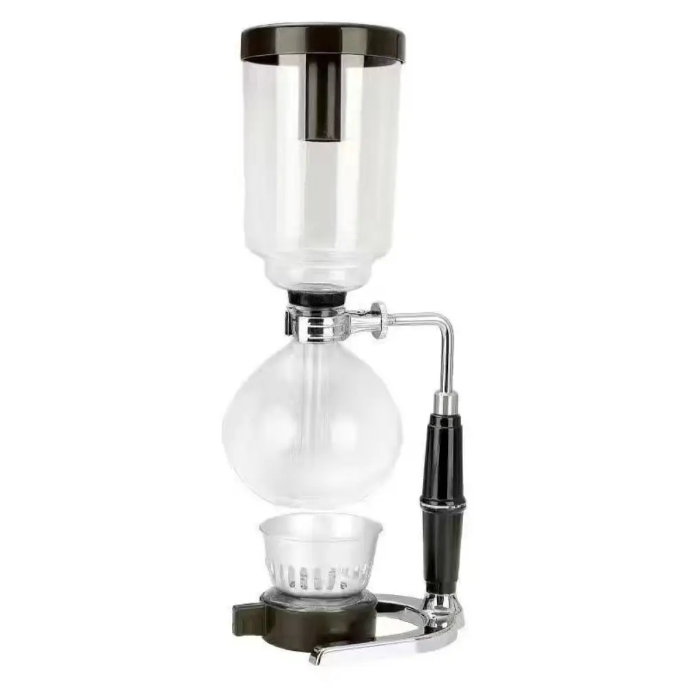 Heat-Resistant Filtered Siphon Coffee Maker Vintage Glass Coffee Machines Reusable Cloth Filter 3/5 Cups Coffee Pot Office 
Heat-Resistant Filtered Siphon Coffee Maker Vintage Glass Coffee Machines Reusable Cloth Filter 3/5 Cups Coffee Pot Office